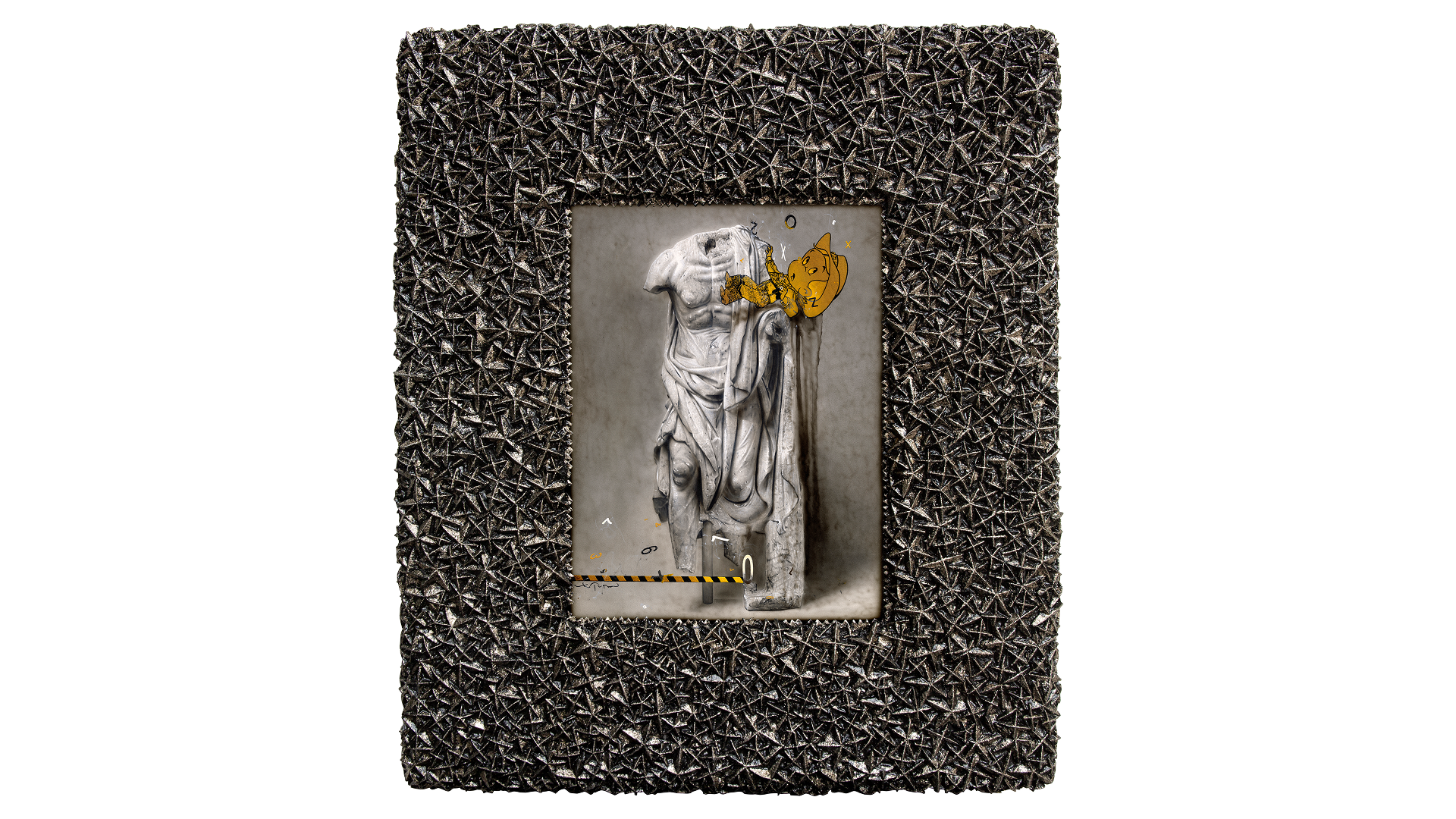 Ronald Ventura. Untitled. 2025. Oil on canvas, 30.48 x 40.64 cm (unframed), 60.96 x 73.66 x 6.35 cm (framed). Courtesy of the artist and Ronald Ventura Studio